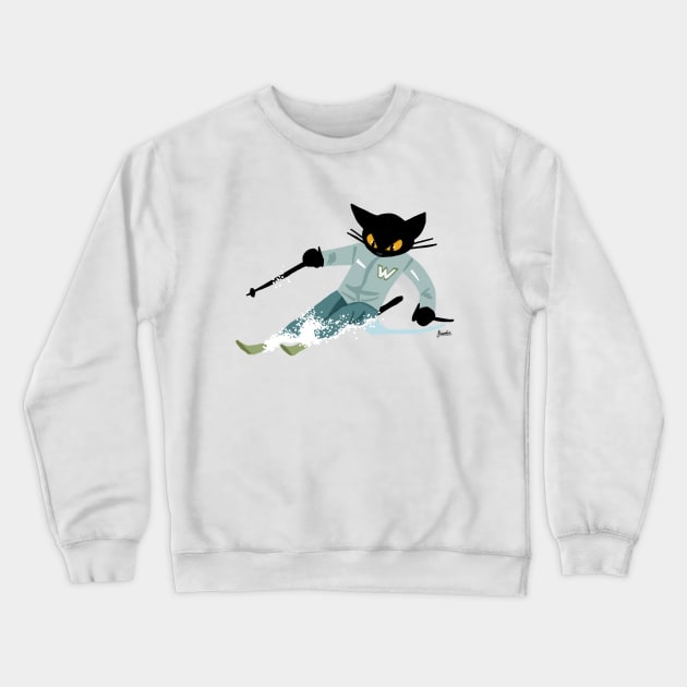 Skiing Crewneck Sweatshirt by BATKEI